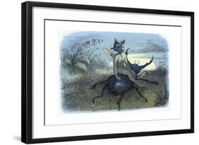 The Fairy Queen's Messenger, C1870-Richard Doyle-Framed Giclee Print