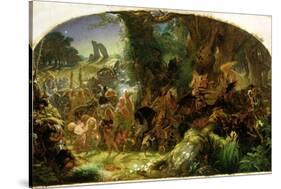 The Fairy Raid: Carrying Off a Changeling - Midsummer Eve, 1867-Sir Joseph Noel Paton-Stretched Canvas