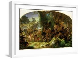 The Fairy Raid: Carrying Off a Changeling - Midsummer Eve, 1867-Sir Joseph Noel Paton-Framed Giclee Print