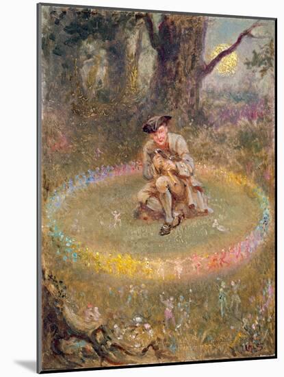 The Fairy Ring- the Enchanted Piper, C.1880-William Holmes Sullivan-Mounted Giclee Print