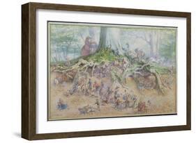 The Fairy Tree (W/C)-Richard Doyle-Framed Giclee Print