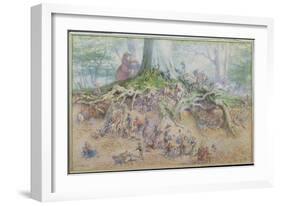 The Fairy Tree (W/C)-Richard Doyle-Framed Giclee Print