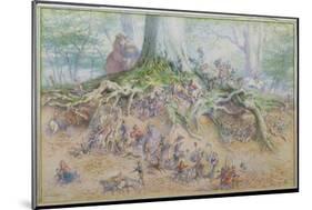 The Fairy Tree (W/C)-Richard Doyle-Mounted Giclee Print