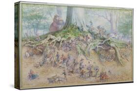The Fairy Tree (W/C)-Richard Doyle-Stretched Canvas