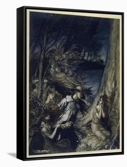 The Fairy Wife-Arthur Rackham-Framed Stretched Canvas