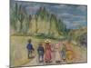 The Fairytale Forest, 1901-2 (Oil on Canvas)-Edvard Munch-Mounted Giclee Print