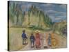 The Fairytale Forest, 1901-2 (Oil on Canvas)-Edvard Munch-Stretched Canvas