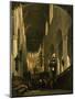 The Faithful in St Peter's Church in Leiden-Johannes Bosboom-Mounted Giclee Print