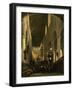 The Faithful in St Peter's Church in Leiden-Johannes Bosboom-Framed Giclee Print