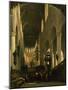 The Faithful in St Peter's Church in Leiden-Johannes Bosboom-Mounted Giclee Print