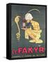 The Fakyr: Charmer and Giver of Spirit, Advertisement for 'Fakyr' Aperitif-Michel, called Mich Liebeaux-Framed Stretched Canvas