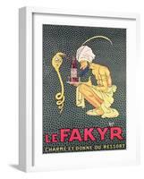 The Fakyr: Charmer and Giver of Spirit, Advertisement for 'Fakyr' Aperitif-Michel, called Mich Liebeaux-Framed Giclee Print
