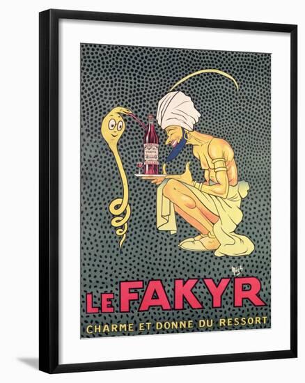 The Fakyr: Charmer and Giver of Spirit, Advertisement for 'Fakyr' Aperitif-Michel, called Mich Liebeaux-Framed Giclee Print