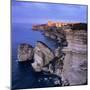 The Falaise and Haute Ville at Dawn, Bonifacio, South Corsica, Corsica, France, Mediterranean, Euro-Stuart Black-Mounted Photographic Print