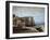 The Falaises D'Etretat Apres L'Orage-Gustave Courbet-Framed Giclee Print