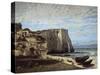 The Falaises D'Etretat Apres L'Orage-Gustave Courbet-Stretched Canvas