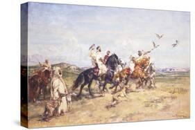The Falcon Chase-Henri Emilien Rousseau-Stretched Canvas