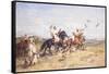 The Falcon Chase-Henri Emilien Rousseau-Framed Stretched Canvas