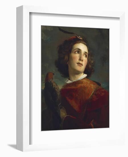 The Falconer, 1859-Tranquillo Cremona-Framed Giclee Print