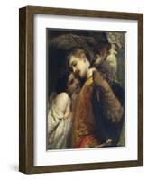 The Falconer, 1863-Tranquillo Cremona-Framed Giclee Print