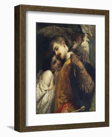 The Falconer, 1863-Tranquillo Cremona-Framed Giclee Print