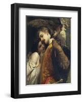 The Falconer, 1863-Tranquillo Cremona-Framed Giclee Print