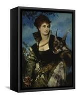 The Falconer, about 1880-Hans Makart-Framed Stretched Canvas