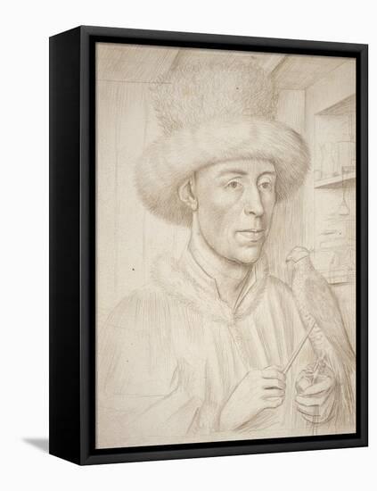 The Falconer-Petrus Christus-Framed Stretched Canvas