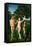 The Fall. Adam and Eve tempted by the snake. Diptych of the Fall and the Redemption.-Hugo van der Goes-Framed Stretched Canvas