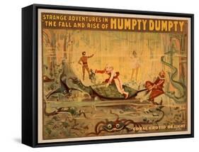 The fall and rise of Humpty Dumpty Theatre Poster-Lantern Press-Framed Stretched Canvas