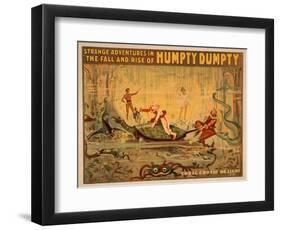 The fall and rise of Humpty Dumpty Theatre Poster-Lantern Press-Framed Art Print