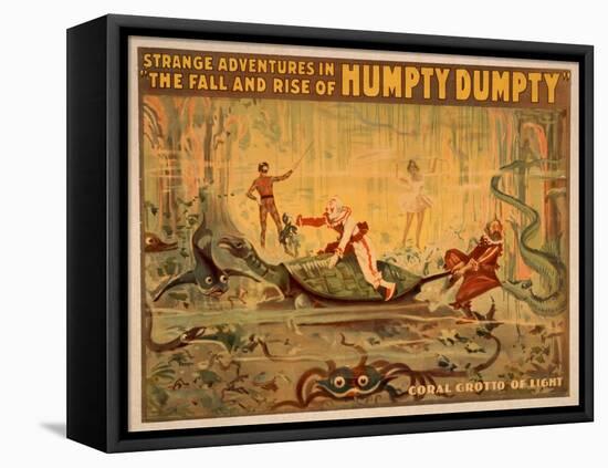 The fall and rise of Humpty Dumpty Theatre Poster-Lantern Press-Framed Stretched Canvas