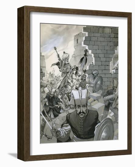 The Fall of Constantinople, 1453-Angus Mcbride-Framed Giclee Print