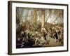 The Fall of Horatio Nelson (1758-1805), at the Battle of Trafalgar, October 21, 1805-Denis Dighton-Framed Giclee Print