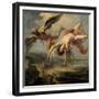 The Fall of Icarus, 1636-1637-Jacob Peter Gowy-Framed Giclee Print