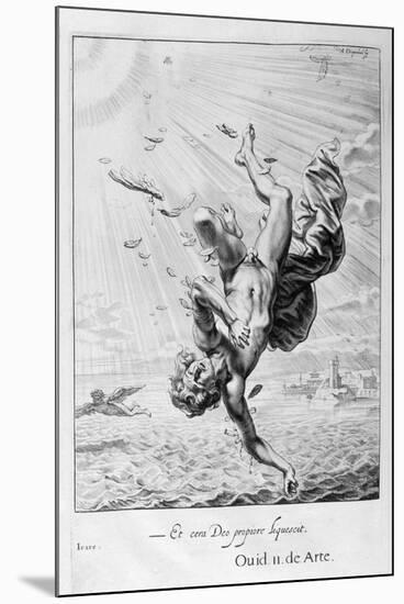 The Fall of Icarus, 1655-Michel de Marolles-Mounted Giclee Print