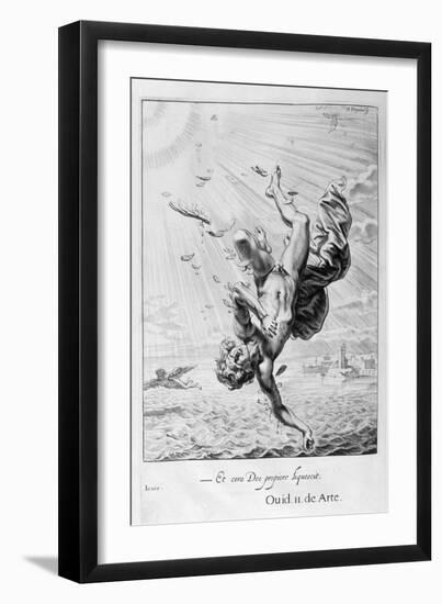 The Fall of Icarus, 1655-Michel de Marolles-Framed Premium Giclee Print