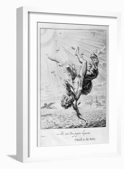 The Fall of Icarus, 1655-Michel de Marolles-Framed Giclee Print