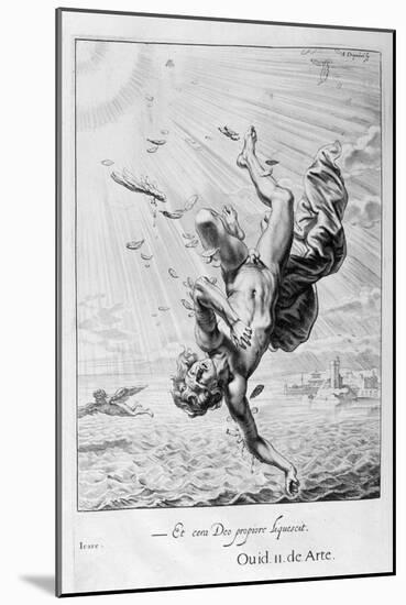 The Fall of Icarus, 1655-Michel de Marolles-Mounted Giclee Print