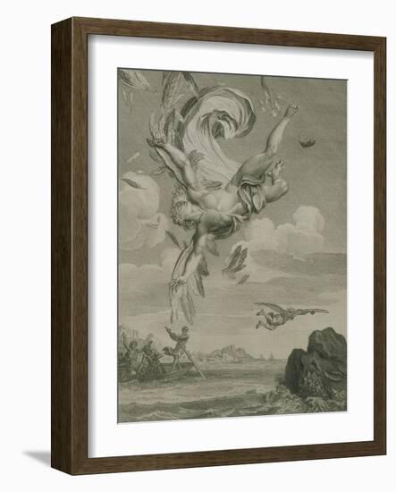 The Fall of Icarus, 1731-Bernard Picart-Framed Giclee Print