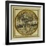The Fall of Icarus - Design for a Pendant or Hat Badge, C.1532-43-Hans Holbein the Younger-Framed Giclee Print