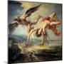 The fall of Icarus (detail) - 1636-Jacob Peter Gowy-Mounted Giclee Print