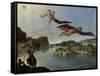 The Fall of Icarus-Carlo Saraceni-Framed Stretched Canvas