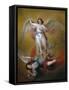 The Fall of Lucifer, 1840-Antonio Maria Esquivel-Framed Stretched Canvas