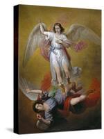 The Fall of Lucifer, 1840-Antonio Maria Esquivel-Stretched Canvas