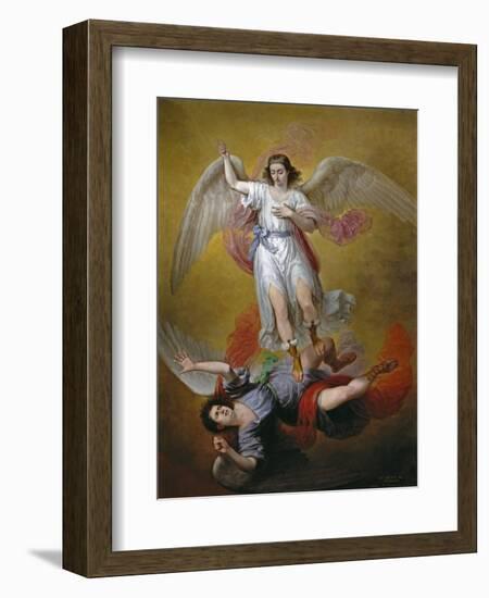 The Fall of Lucifer, 1840-Antonio Maria Esquivel-Framed Giclee Print