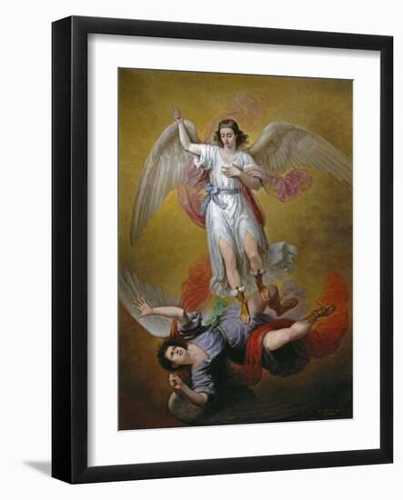 The Fall of Lucifer, 1840-Antonio Maria Esquivel-Framed Giclee Print