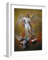 The Fall of Lucifer, 1840-Antonio Maria Esquivel-Framed Giclee Print