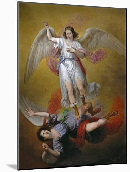 The Fall of Lucifer, 1840-Antonio Maria Esquivel-Mounted Giclee Print
