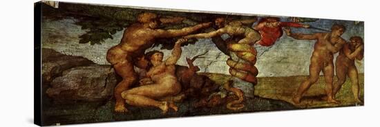 The Fall of Man, 1509-Michelangelo Buonarroti-Stretched Canvas